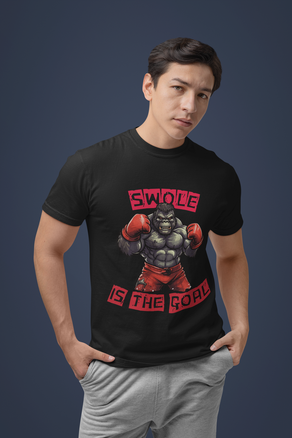 "Swole Is the Goal Gym Tee"