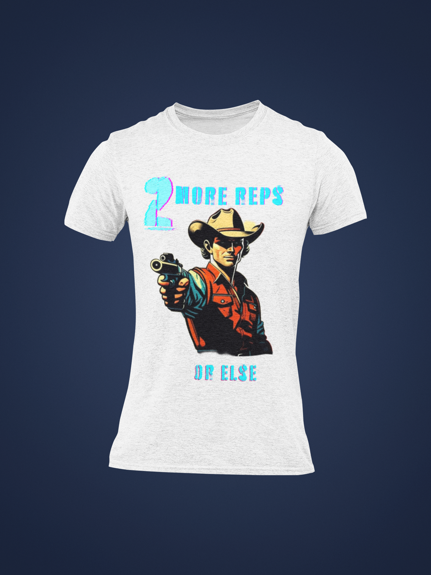 "2 More Reps Gym Tee"