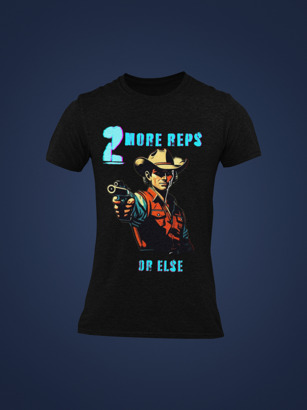 "2 More Reps Gym Tee"