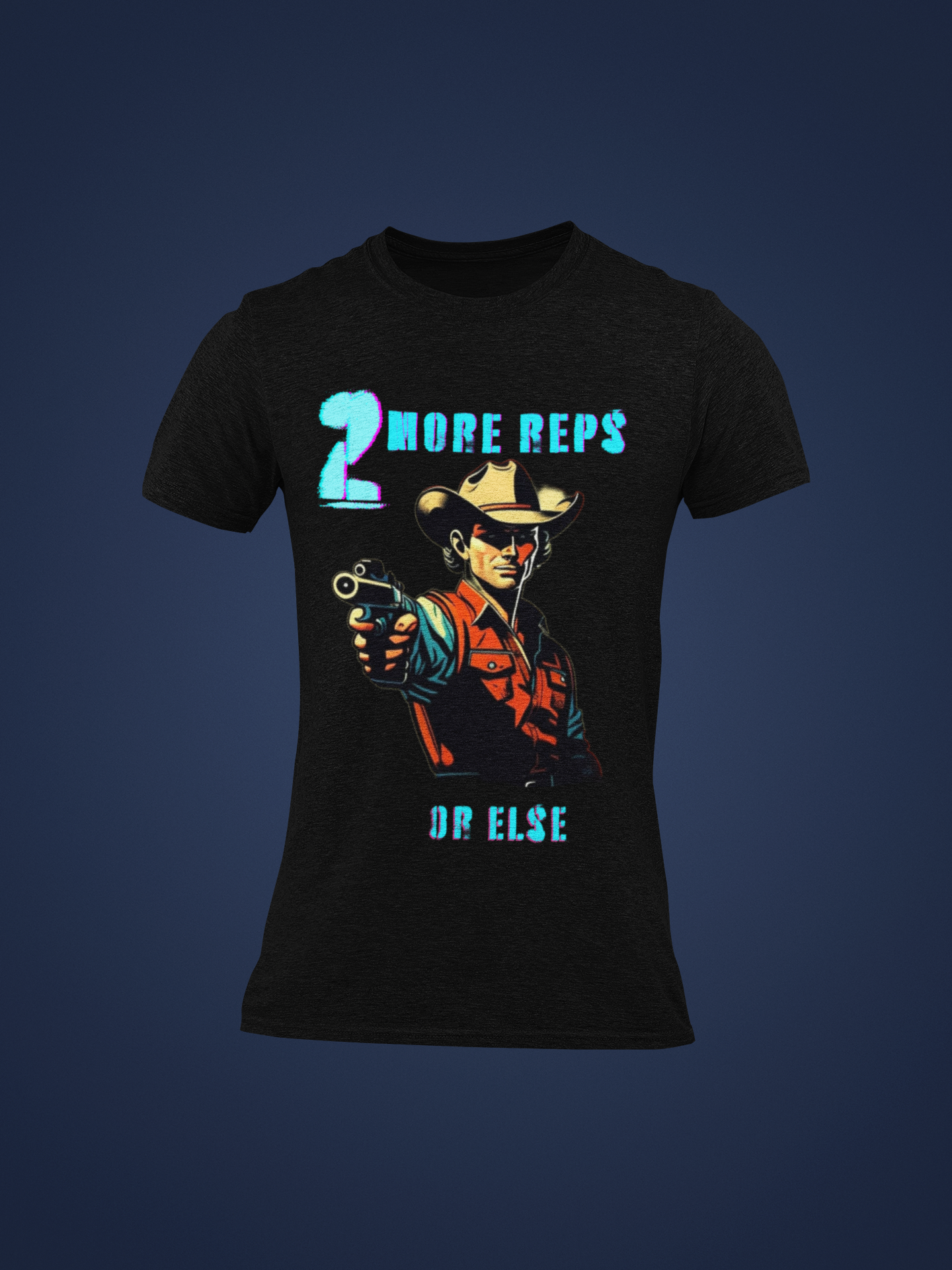 "2 More Reps Gym Tee"