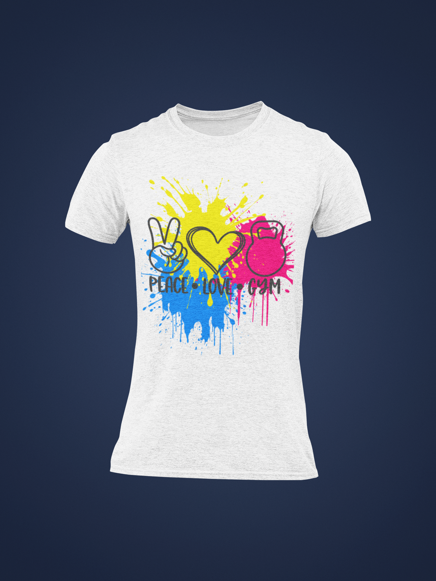 "Peace Love Gym Splatt Tee"