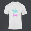 Gympop Graffiti Crown Signature Tee mockup featuring ghosted design on customizable background, showcasing streetwear style.