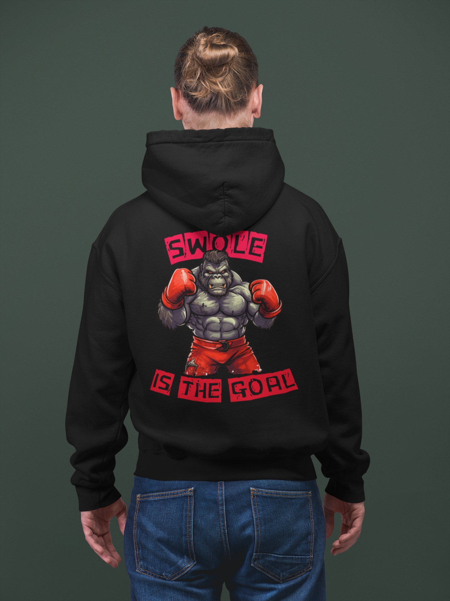 "Swole Is the Goal Hoodie"