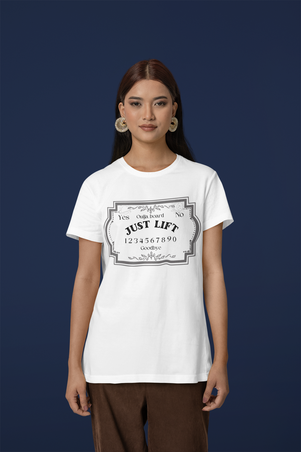"Just Lift Ouija Tee"