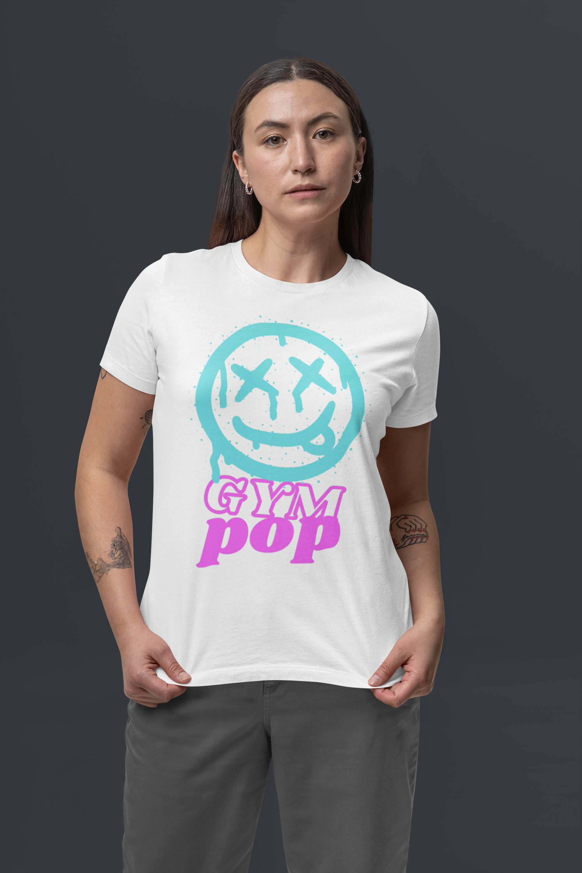 "Punk Smiley Gym Tee"