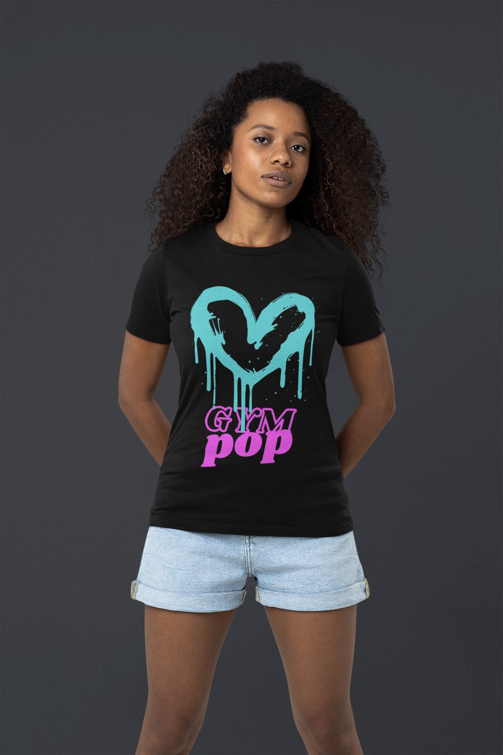 "Graffiti Heart Gym Tee"