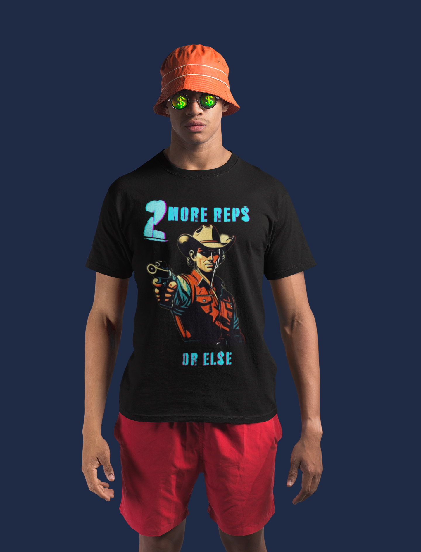 "2 More Reps Gym Tee"